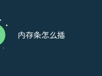 内存条怎么插-路由网