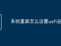系统重装怎么设置uefi启动-路由网
