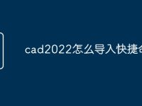 cad2022怎么导入快捷命令-路由网