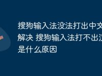 搜狗输入法没法打出中文如何解决 搜狗输入法打不出汉子是什么原因-路由网