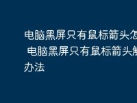 电脑黑屏只有鼠标箭头怎么办 电脑黑屏只有鼠标箭头解决办法-路由网