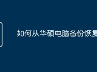 如何从华硕电脑备份恢复数据-路由网