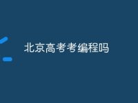 北京高考考编程吗-路由网