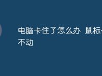 电脑卡住了怎么办 鼠标也点不动-路由网