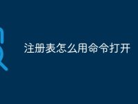 注册表怎么用命令打开-路由网