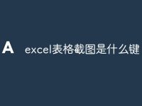 excel表格截图是什么键-路由网
