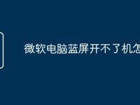 微软电脑蓝屏开不了机怎么办-路由网