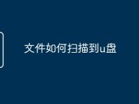文件如何扫描到u盘-路由网