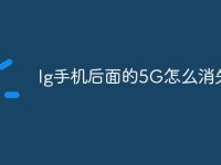 lg手机后面的5G怎么消失-路由网