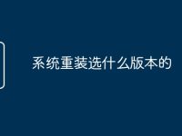 系统重装选什么版本的-路由网