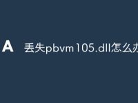 丢失pbvm105.dll怎么办-路由网
