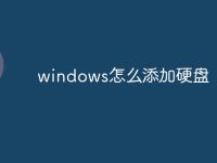 windows怎么添加硬盘-路由网