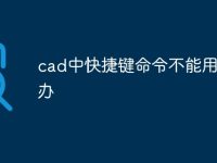cad中快捷键命令不能用怎么办-路由网