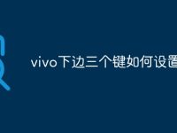 vivo下边三个键如何设置方法-路由网