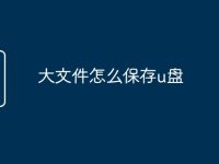 大文件怎么保存u盘-路由网